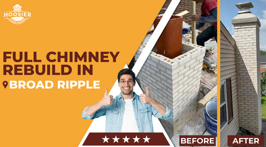 Full Chimney Rebuild in Broad Ripple