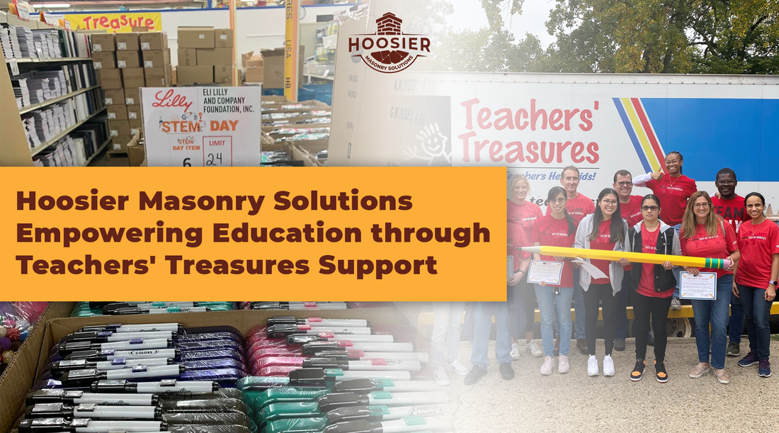 image shows Hoosier Masonry Solutions supports education through Teacher's Treasures