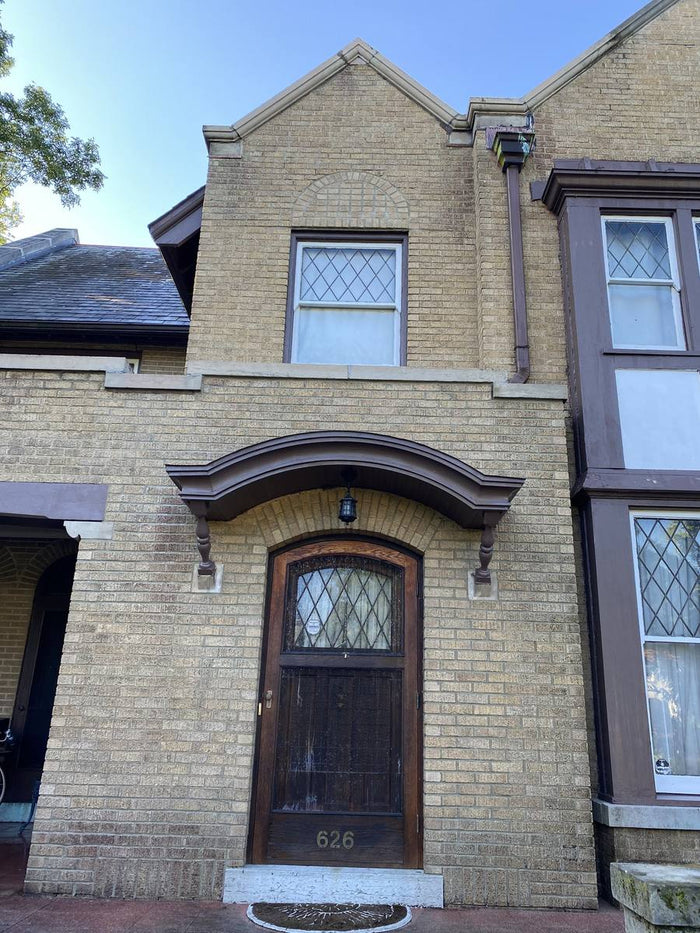 Chimney restoration close-up